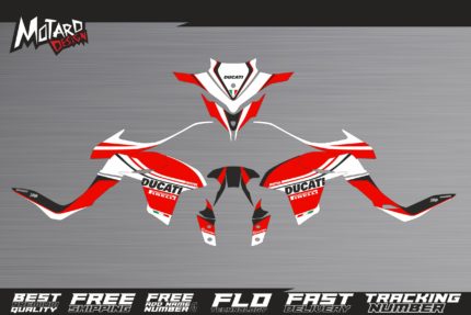 Ducati Multistrada 2018 2019 2020 Stock Motard Design Graphics Kit Decals Stickers Dekor Decor WSBK Replica