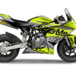graphics kit for Ohvale GP0 / GP2/ EVO Neon Yellow