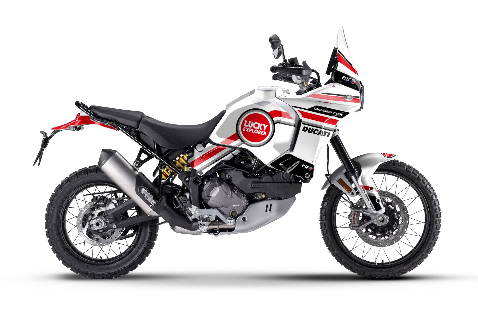 Ducati Desert X graphics stickers decals motard design 9 grafická sada pre Ducati Desert X - Image 1